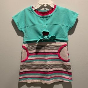 Peekaboo Beans 2 PC dress & crop top set, vintage. Size 2.